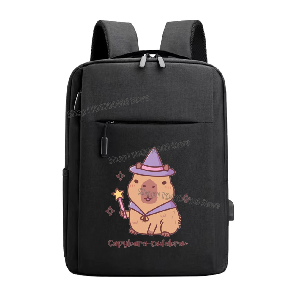 Capybara Laptop Backpack for Men,women Cute Animal Multi-functional Backpacks Fashion Anime Male Usb Charging Computer Bag Gift