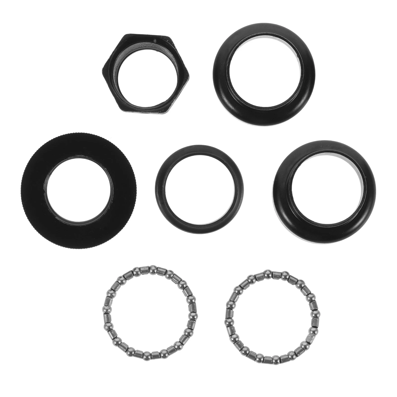 

1 Set Bicycle Front Fork Bowl Set Metal Bike Replacement External Bearing Mountain Bike Headset Durable Sturdy Reliable Portable