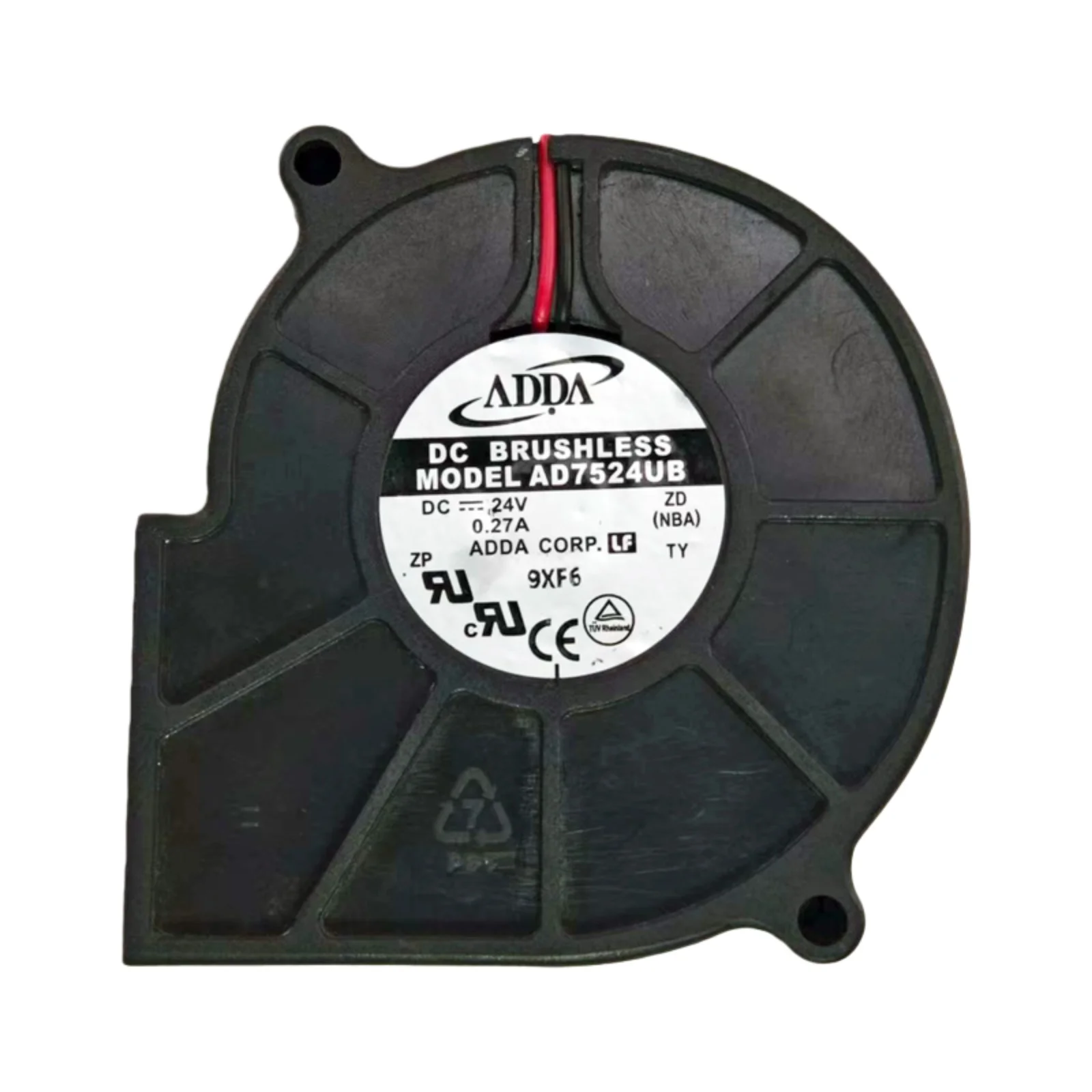 

new for ADDA AD7524UB 75x75x30mm DC24V Blower Fan, Turbo Cooling, 4200RPM 13.1CFM, 44.7dBA for Electronics, Industrial Equipment