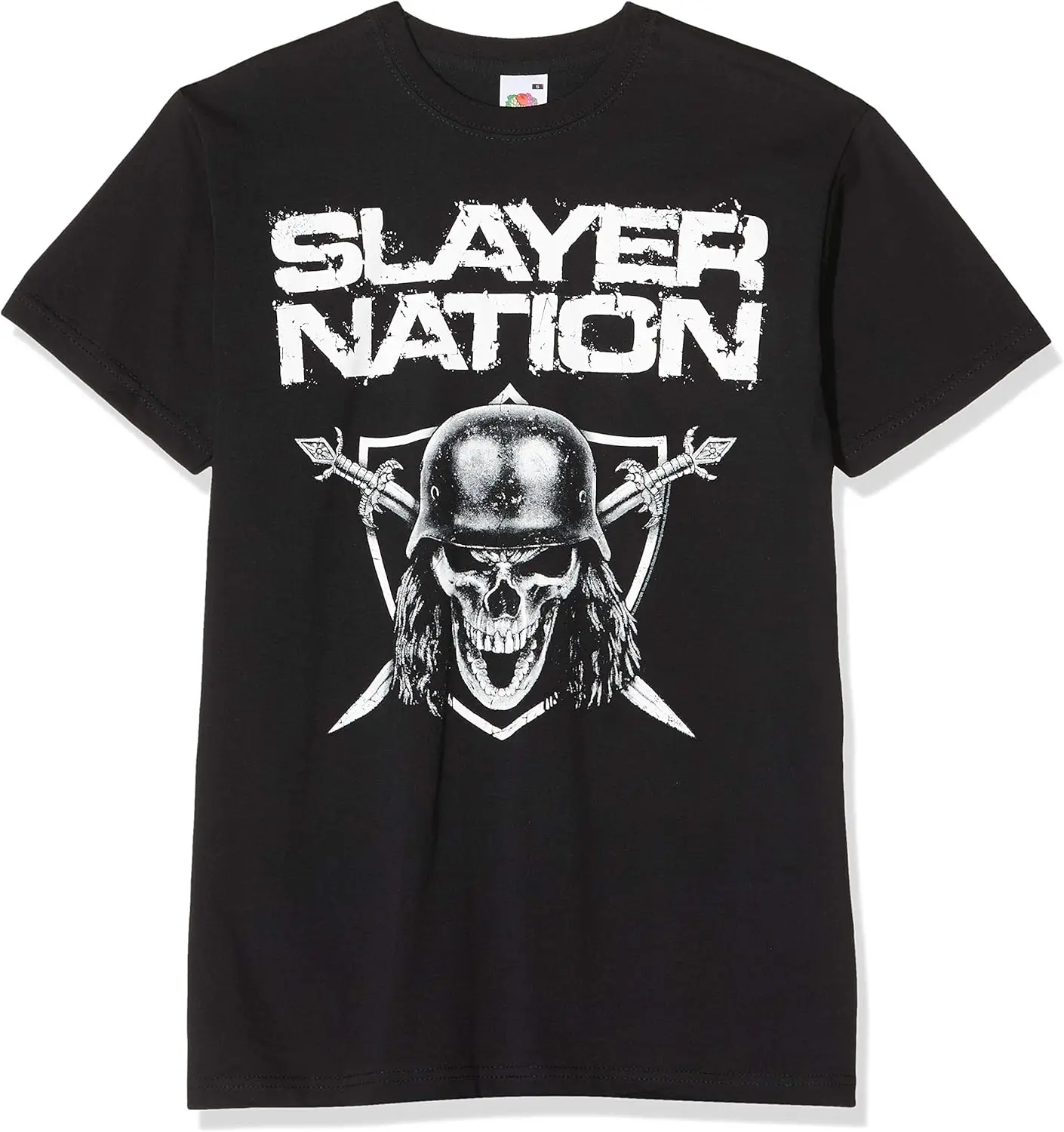 

Мужская футболка приталенного кроя Slayer Nation 2014, (Ex-Tour с принтом на спине), черная