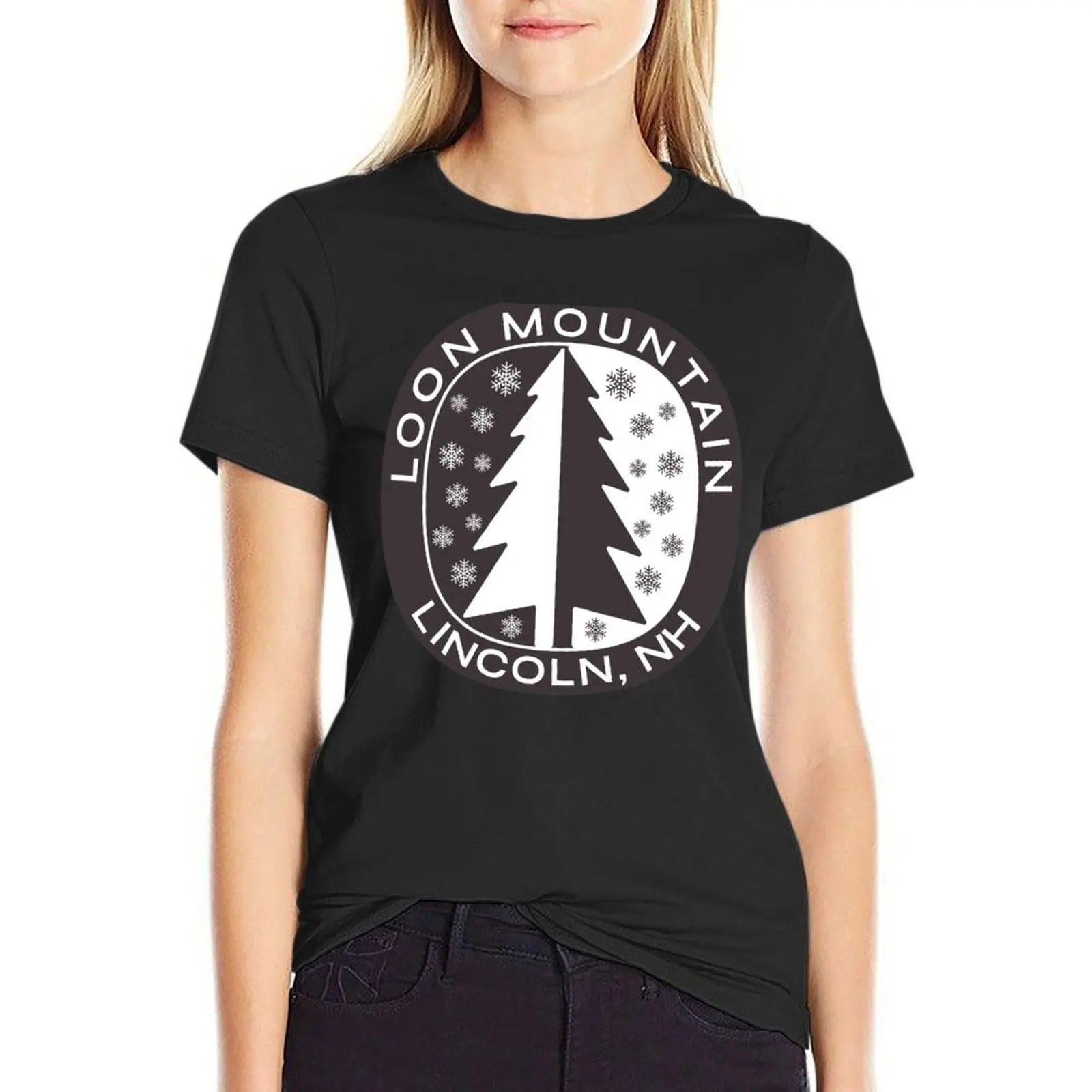 

Loon Mountain, Lincoln, New Hampshire T-Shirt summer top sublime vintage clothes tees funny t shirts for Women