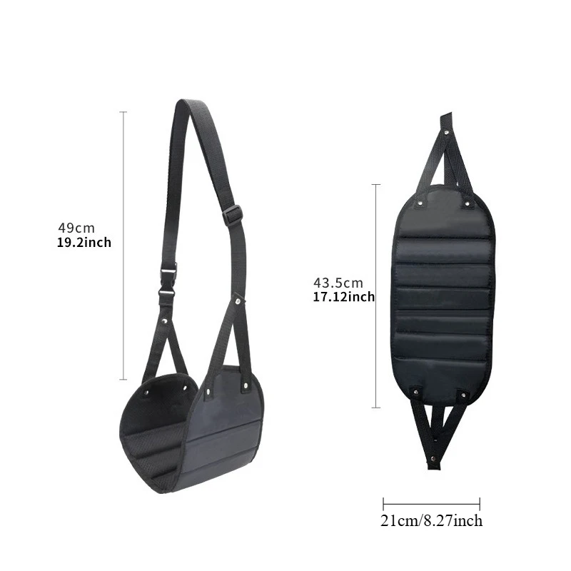 1Pcs Portable Lazy Man Travel Footrest Adjustable Strap Foot Hammock Flight Bus Office Carry On Mat Accessories image 6