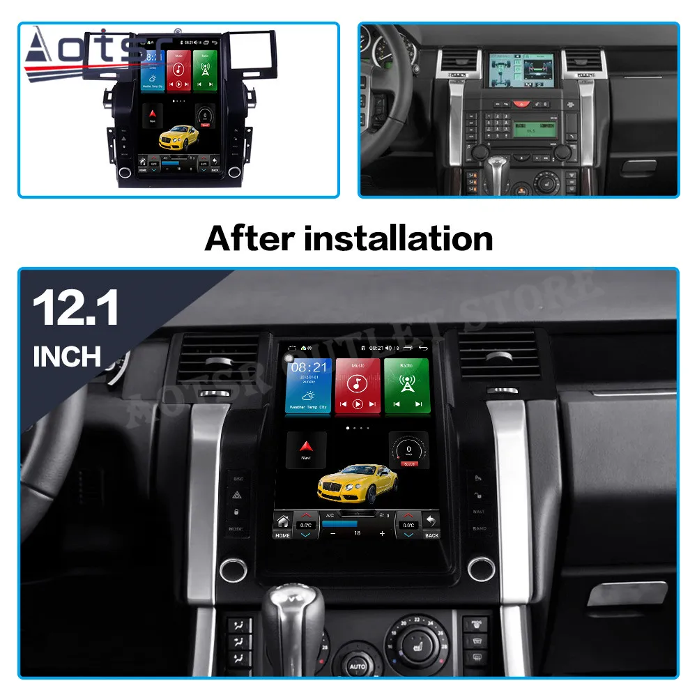 8+256GB Android 12  For Land Rover Range Rover Sport 2005-2009 Car Multimedia Player Stereo Radio GPS Navi Head Unit