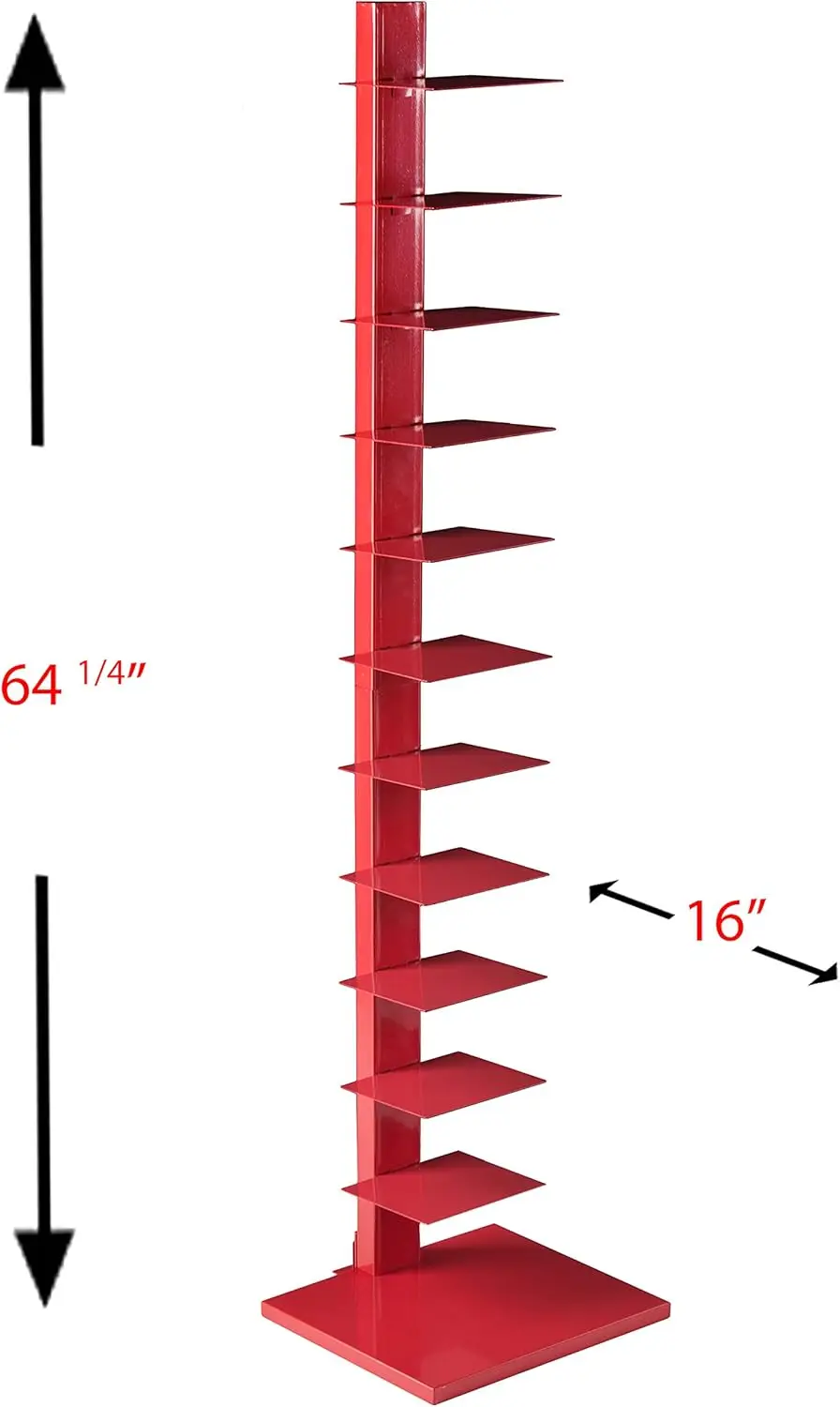 Scaffale Stewartby Spine Tower - Valiant Py, Rosso