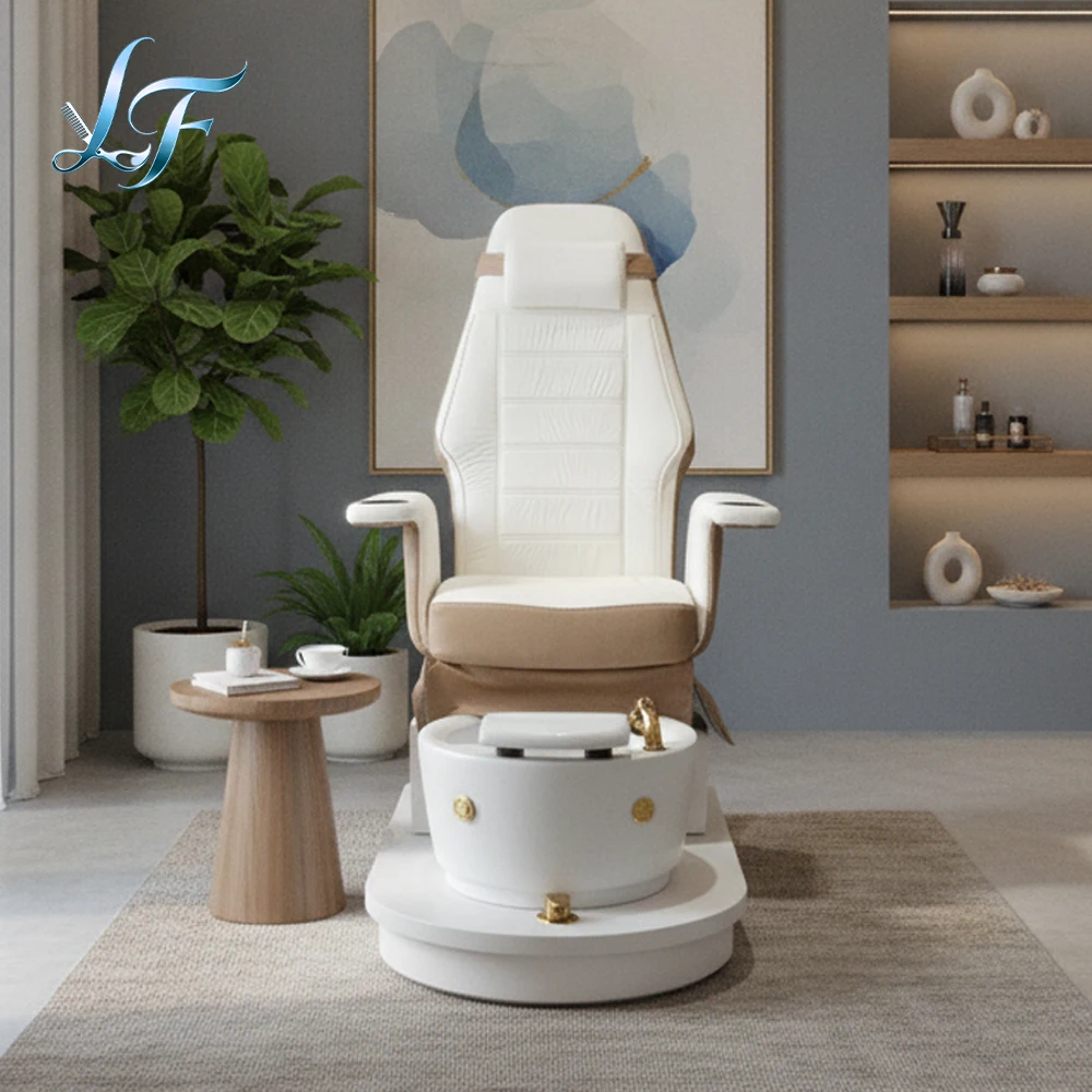 Pedicure Foot Bath Sofa Stool Manicure Chair Movable Back And Forth Seat For Beauty Shop Nail Salon Furniture