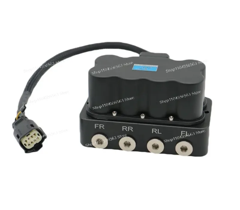 Bluetooth wireless control for pneumatic suspension distribution - quad-channel quad-valve group with electromagnetic control