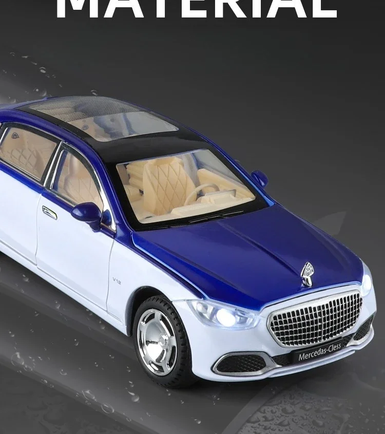 1:24 RC Auto Door S680 Alloy Car Model Sound Light Toy Diecast Alloy Car Model Collectible Gift
