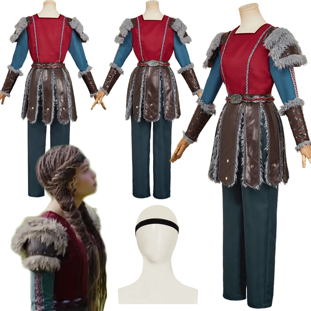 

How Train Dragon Cosplay Astrid Top Pants Skirt Clothing Suits For Women Adult Party Roleplay Costume Outfits Halloween Carnival