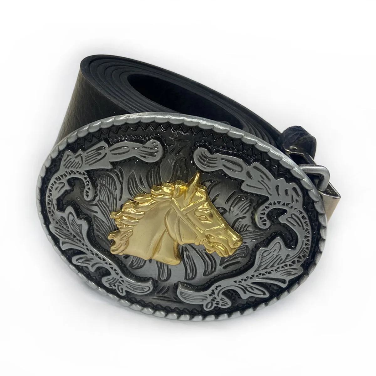 

T-DISOM Мужская мода Пряжка ремня Ретро Дизайн головы лошади Стильный ретро-аксессуар