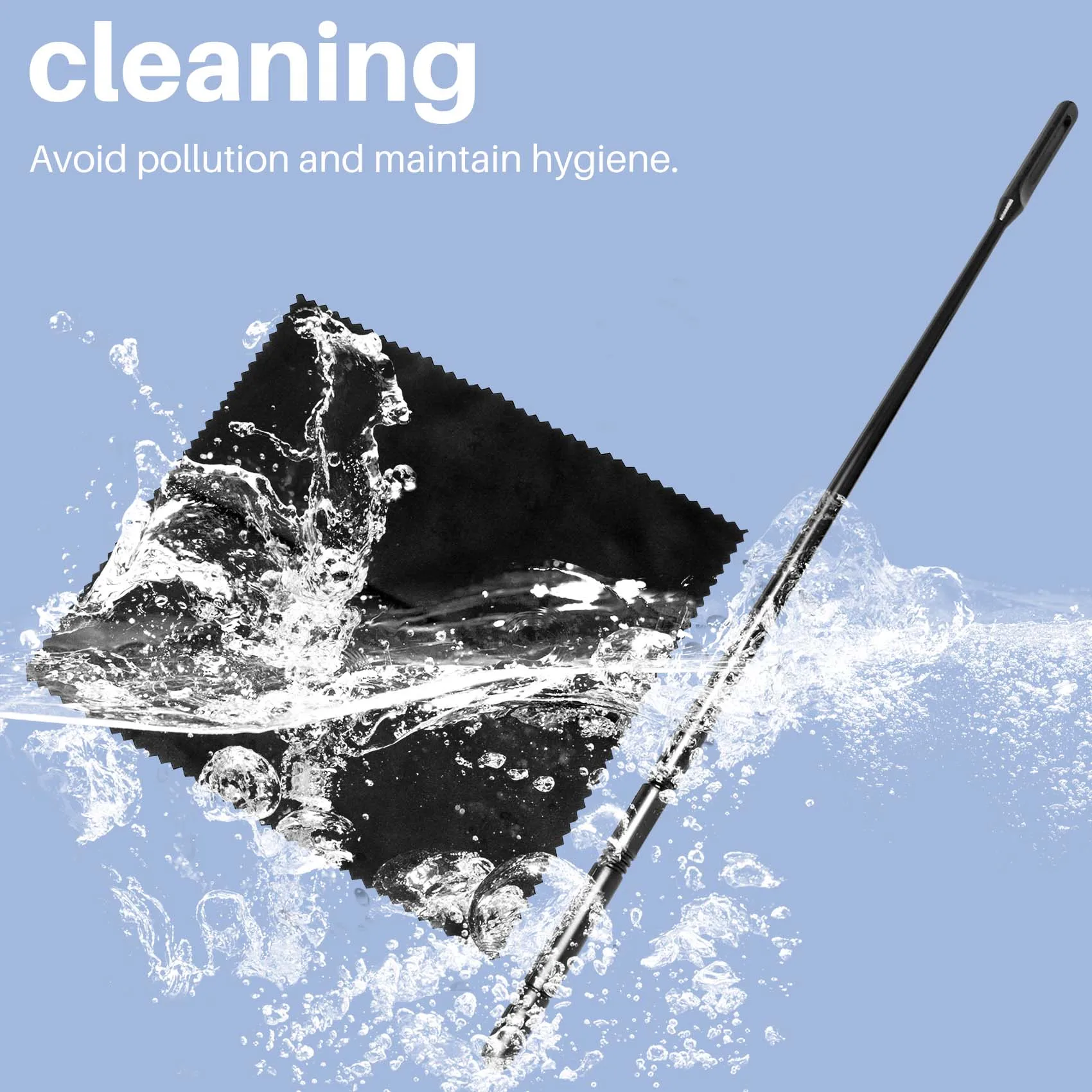 #39O Woodwind Instruments Accessory Cleaning-Sticks for Flute Cleaning,flute cleaning rod and cloth,(Black)
