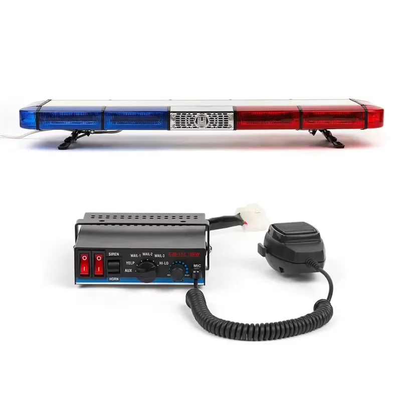 Ambulance Light Emitting Diode Strobe Light Stick with Speaker Speaker Emergency Safety Flash Warning Light Stick 2 Year