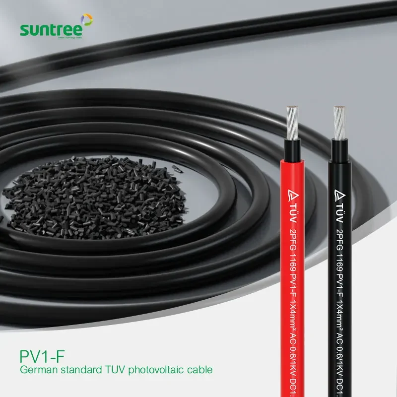 TUV 62930 IEC62930 2.5mm2 solar cable XLPO Insulation with 25 years product lifetime