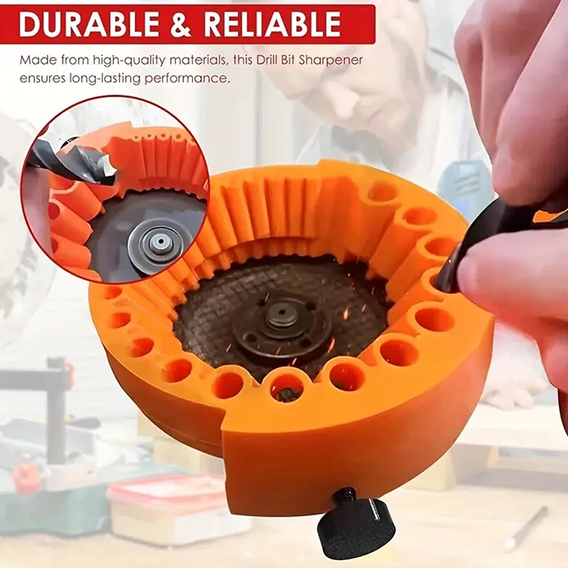 Multipurpose Drill Bit Sharpener 2-13mm Power Drill Bit Grinding Attachment for Home Garden Tools Sharpening Home Improvement