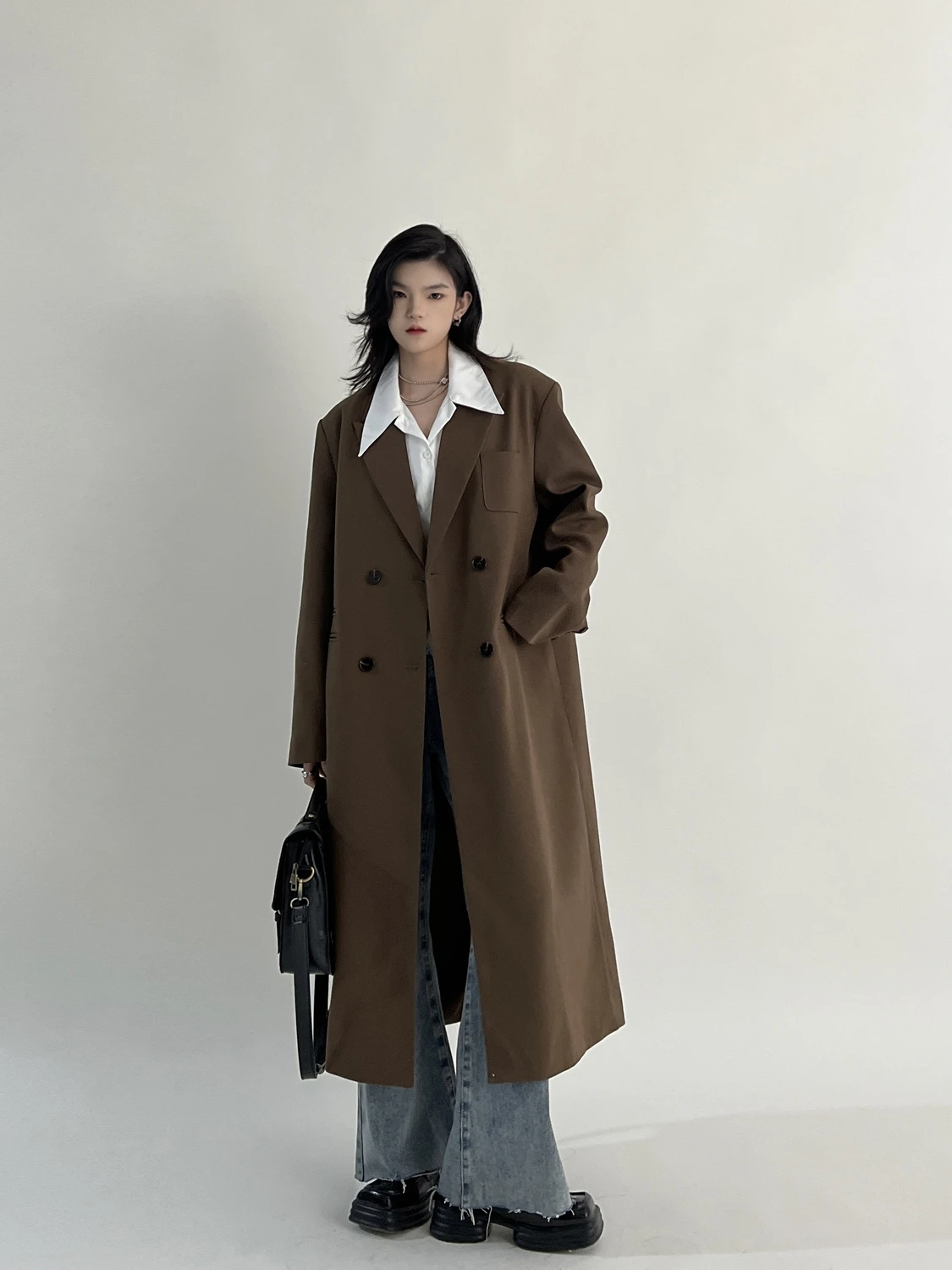 

Women'S Trench Coat New Clothing Pea Long For Red Elegant Solid Gothic Spring Offers Short Fashion Windbreakers Hooded