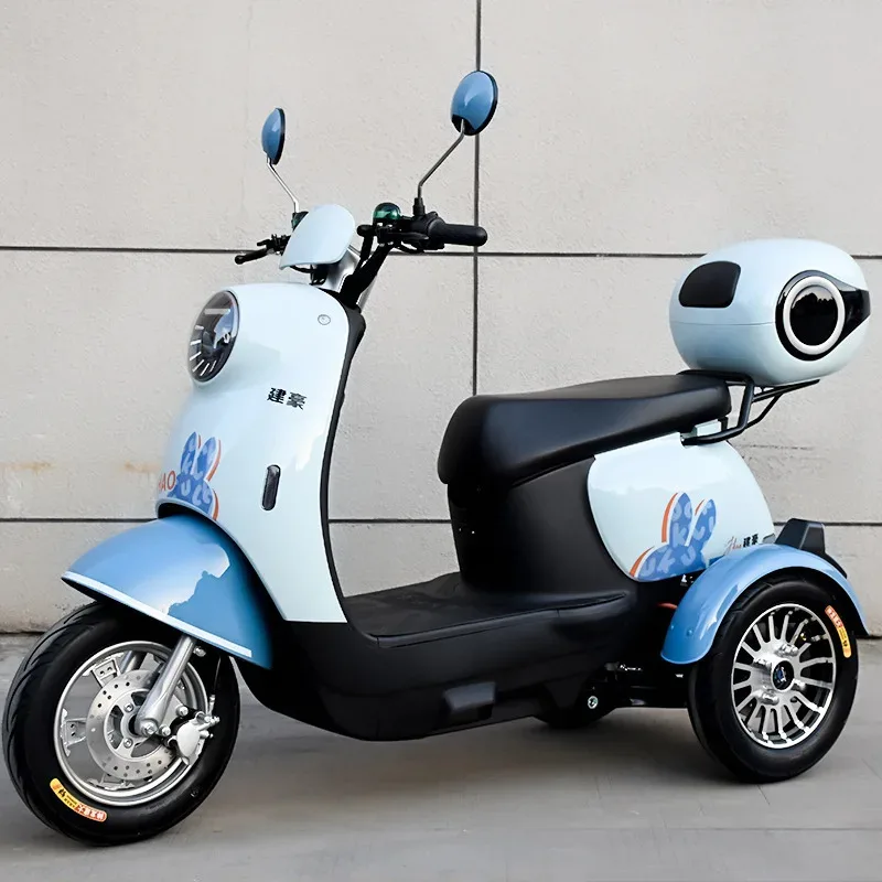 High Quality 1000W Motor Electric Freight Tricycle 3-Wheel Electric Motorcycle with Pedals Open Body 60v Voltage