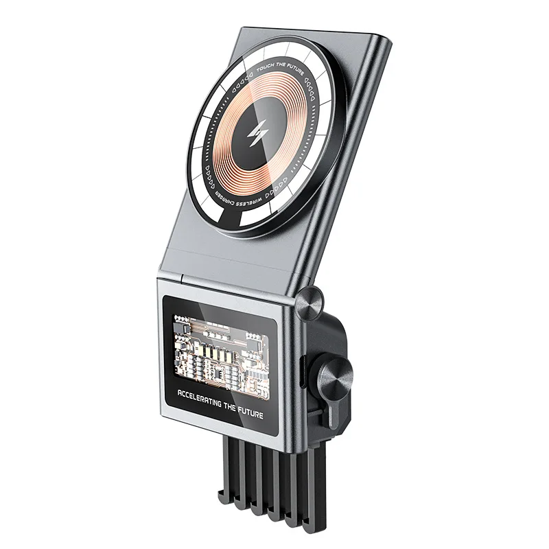 

A7 Tesl Special Car Magnetic Wireless Charger Smart Induction Wireless Charger 15W Fast Charging Car Mount