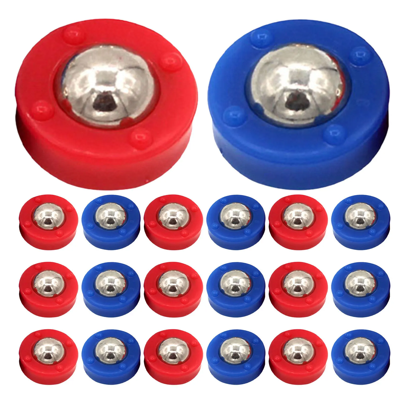 

30 Pcs Mini Shuffleboard Pucks Roller Equipment Curling Tabletop Replacement Accessories for Sliding