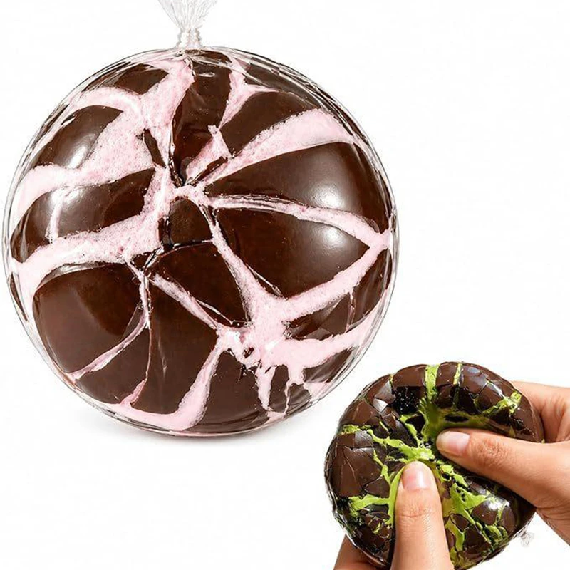 Handmade Mint Chocolate Crispy Fidget Balls Anti Stress Squeeze Sensory Toys Soft Squishy Stress Relief Toys Gifts for Adult New