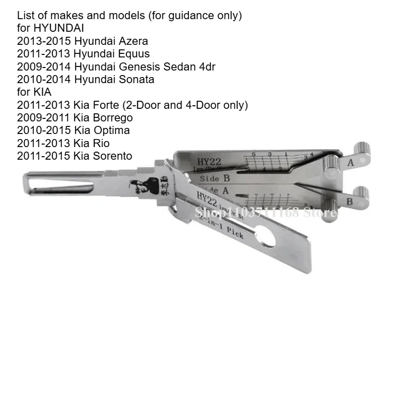 

Ganzua LISHI 2 IN 1 HU64 HU66 HU92 HU101 HU83 HU100 HU100R HY20R NSN14 F038 VA6 TOY2018 K5 Lock Picks for Cars tool Picklock