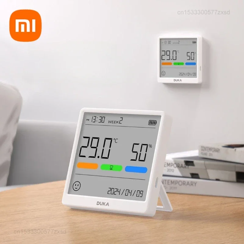 

Xiaomi Duka THSE Thermometer Hygrometer High-precision LCD Digital Display Rechargeable Magnetic Wall Mounted Standing Household