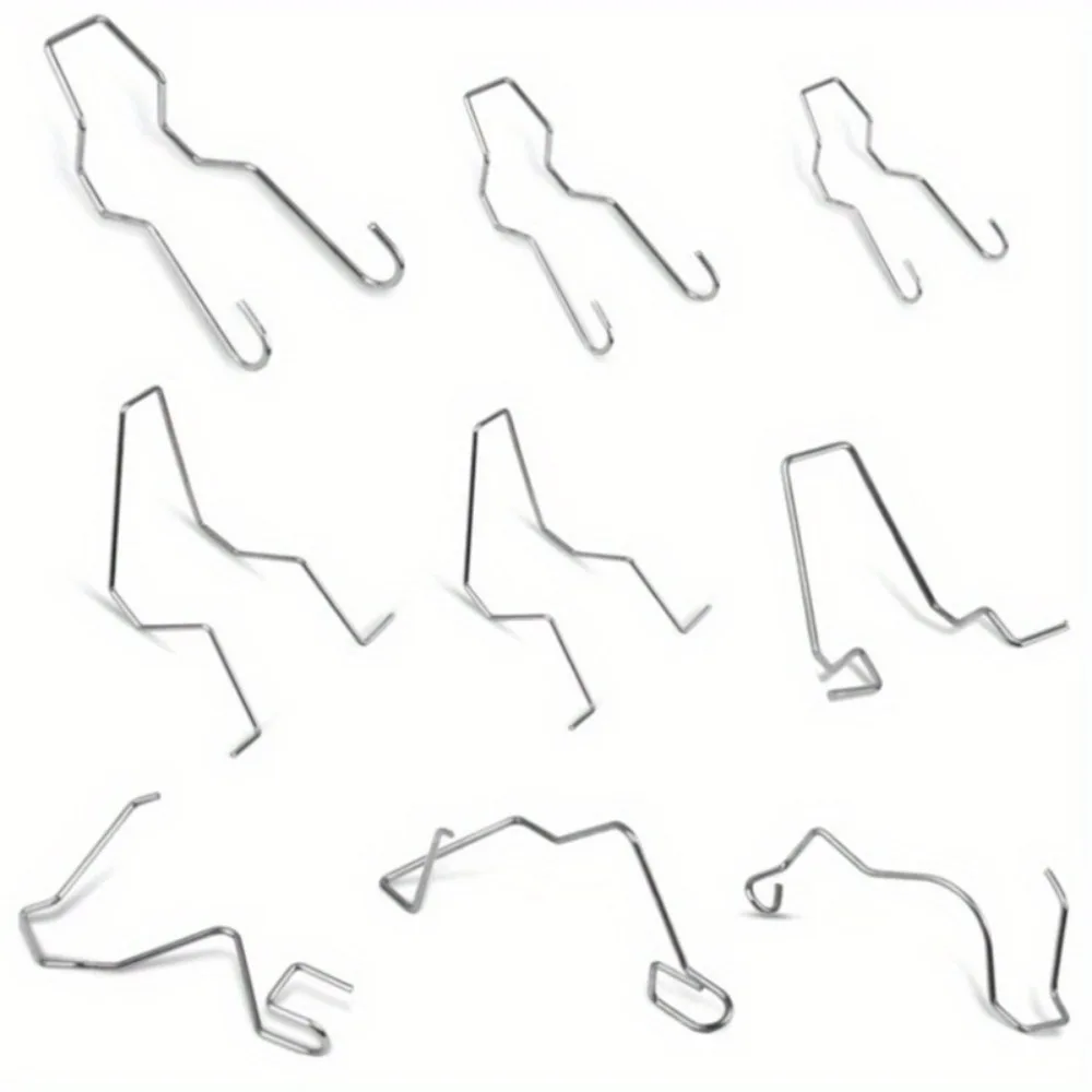 9pcs H1 H3 H4 H7 Steel Headlight Bulb Retaining Spring Clip Holder Set Headlamp Light Bulb Retainer Clips Buckles
