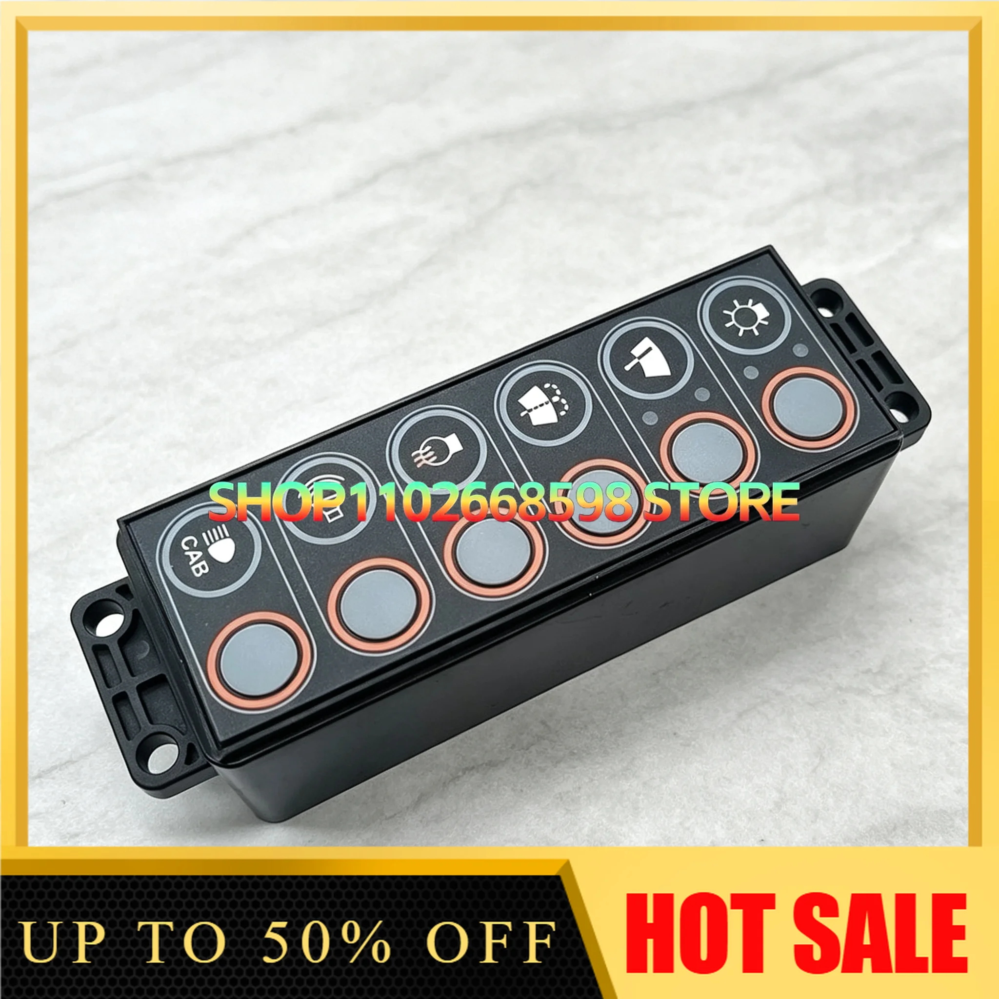Excavator 215/225/305/335-9 Switch Controller Assembly with Headlight Air Conditioning Wiper Control Box Key Off Feature