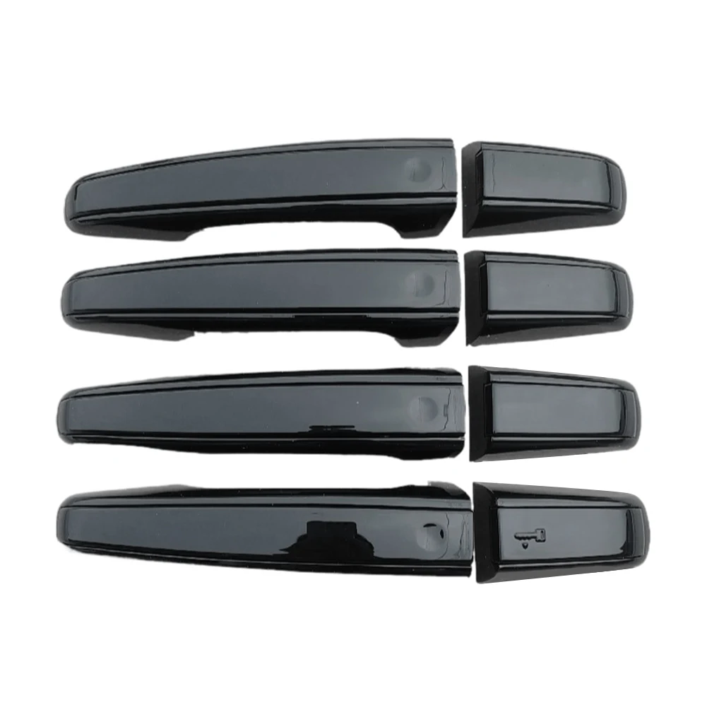 8x Car Door Handle Cover Trim Replacement For Range Rover Vogue Evoque Sport For Land Rover Discovery 5 2017 2018 2019 2020 2021
