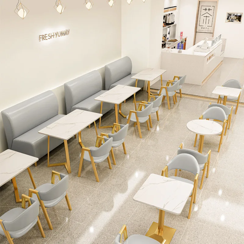 

Минималистская кофейня, магазин чая с молоком, комбинация стола и стула, магазин лапши из кованого железа, ресторан, магазин закусок