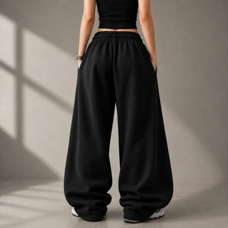 Y2K Women's Gothic Punk Straight Tube Loose Fashion Y2K Autumn/Winter New Casual Pants
