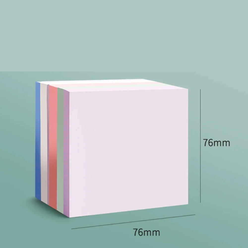 3x3 Inch Note Paper Colored Note Pad Self-adhesive Reminder Note Paper 100 Sheets/Pad suitable for both office and students