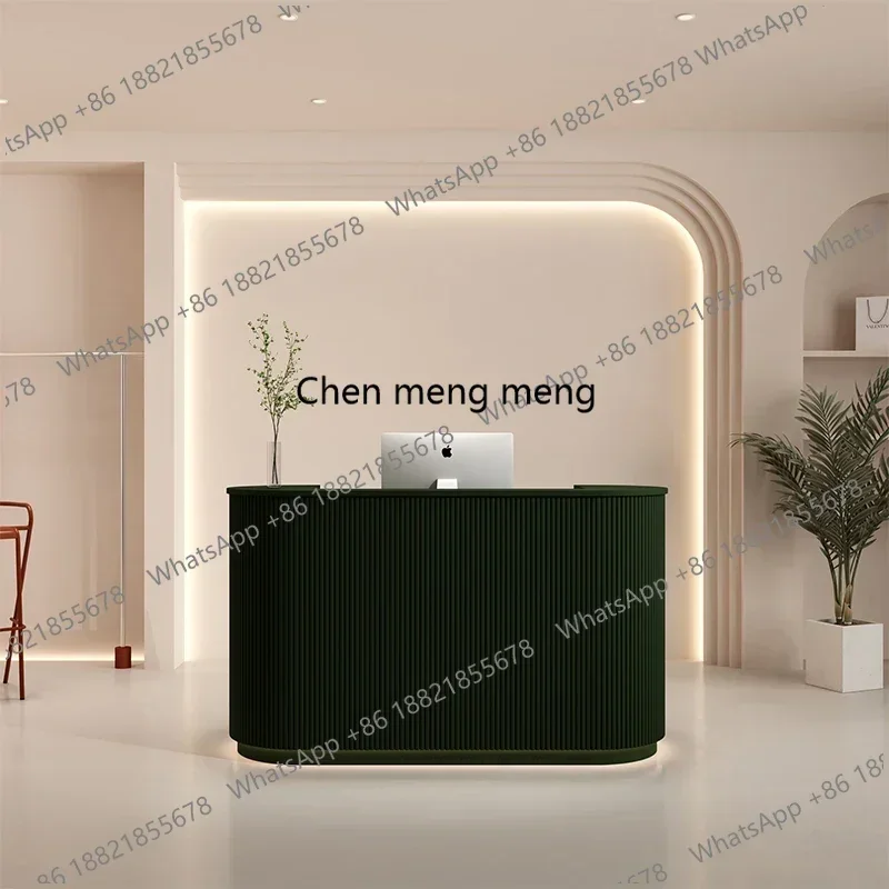 

F150mesa para escritório Clothing store curved checkout page store small beauty salon front desk nail salon simple modern bar