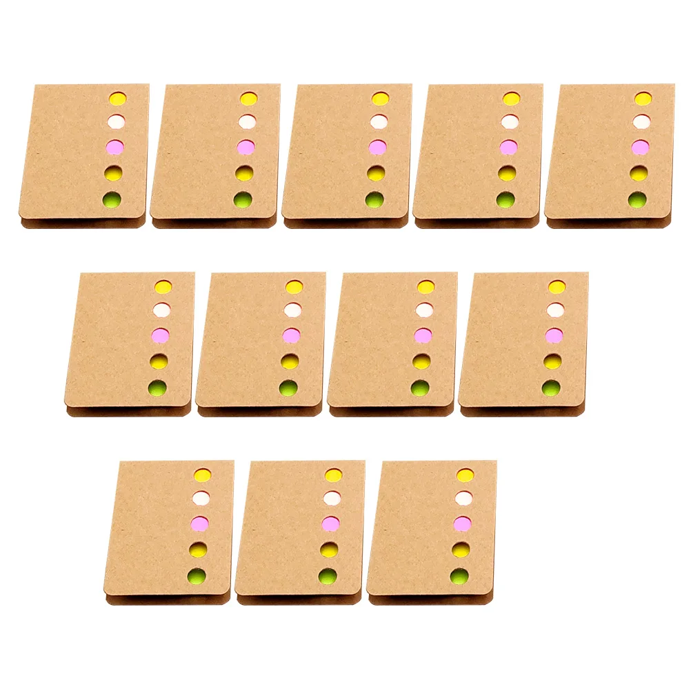 

12 Pcs Colorful Label Index Stickers Sticky Memo Pad Writable Page Labels Tabs Mat Guiding Tags Marking Food