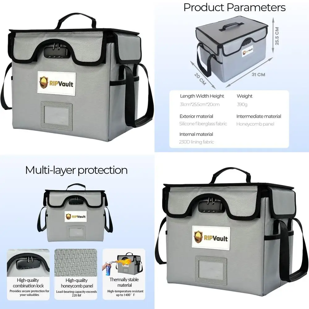 

All-In-One Fireproof Document Storage Box for Essential Estate Planning Files