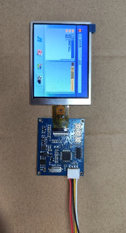 New 3 inch LCD display 320x240 module kit 1 way RCA video input for reversing image LCD screen