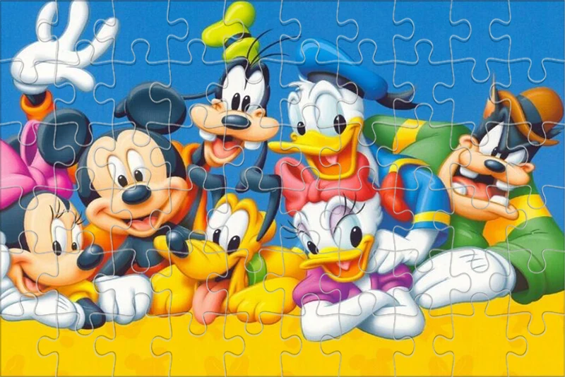 Disney Princess party puzzle Mickey Mouse Donald Winnie 300pcs Puzzle Adult Pressure Children's Educational Toys For Children