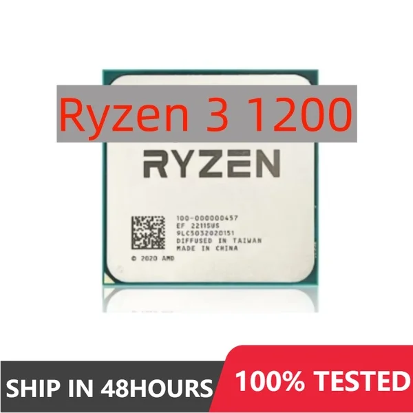 1pcs/5pcs  AMD Ryzen 3 1200 R3 1200 3.1GHz 4-Core 4-Thread CPU Processor LGA AM4 Used Test perfect