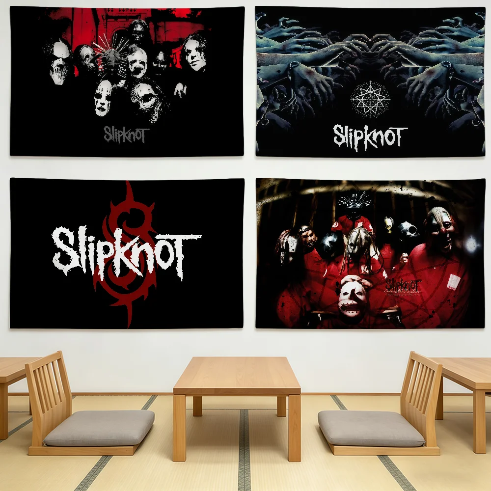 BAND S-SlipknotS-ES Flag Durable Outdoor Indoor Patio Festive Decoration Classic Design Pole Wall Room Banner