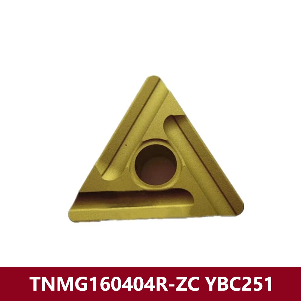 TNMG160404R-ZC YBC251 Carbide Inserts Blade TNMG160404 R TNMG 160404 R ZC CNC Lathe Cutter Turning Tools TNMG1604 TNMG331R-ZC