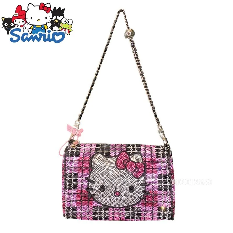 

Hello Kitty New Women's Diamond Shoulder Bag Luxury Brand Fashion Women's Diamond Shoulder Crossbody Bag Mini Women's Bag