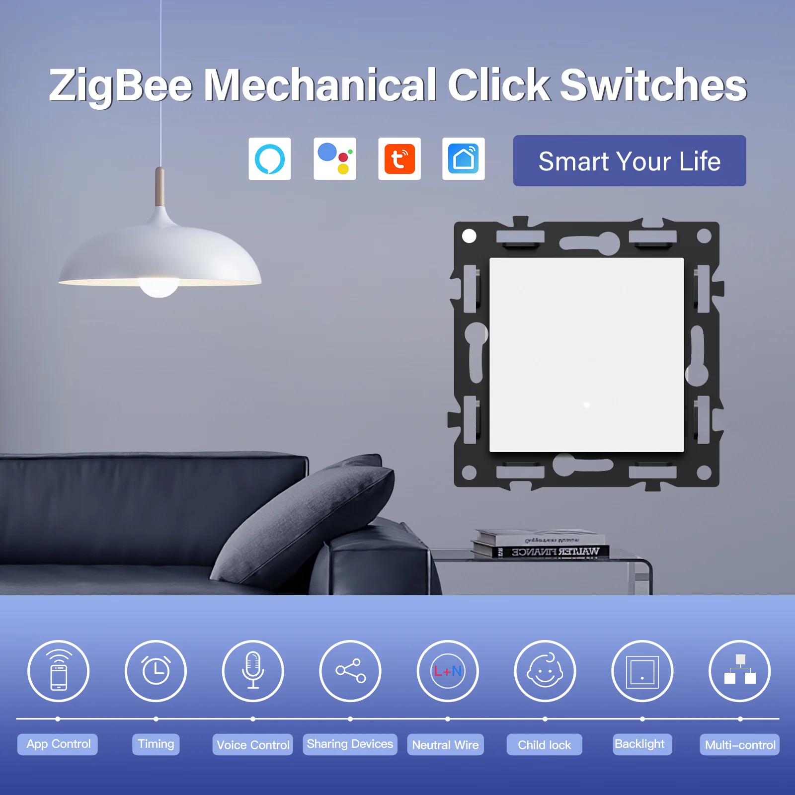BSEED Zigbee 1/2/3/4Gang 스마트 라 - Smart Home Yellow 리뷰 및 가격