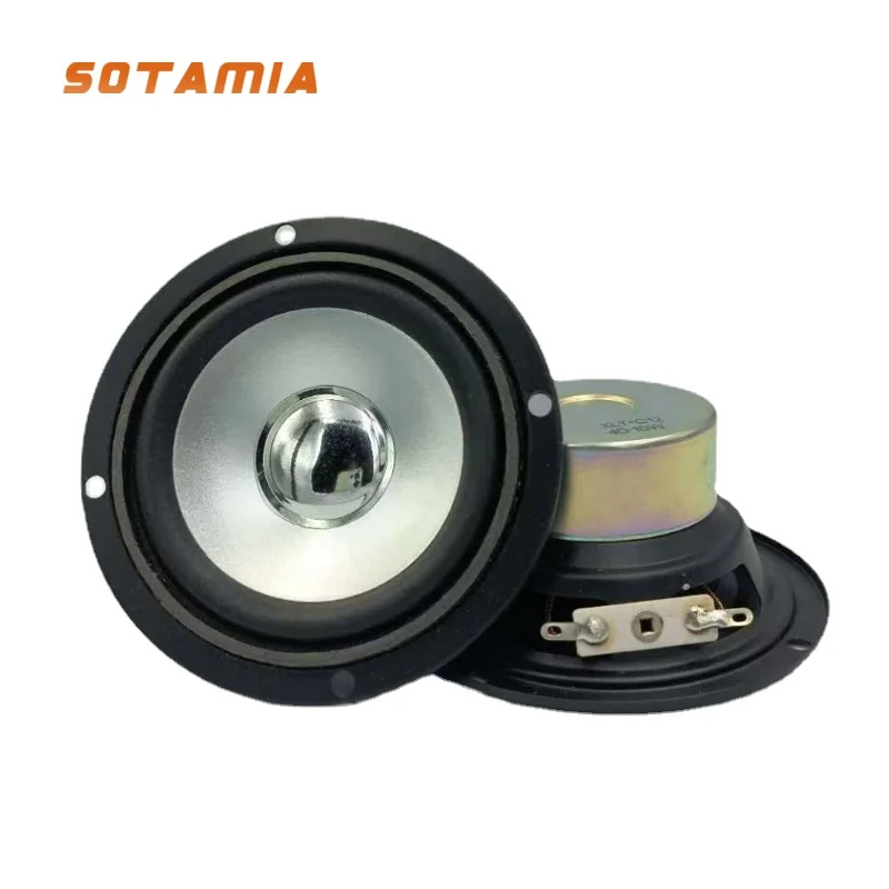 SOTAMIA-سماعات بلوتوث محمولة صغيرة ، مكبر صوت ستيريو للموسيقى HiFi ، مجموعة كاملة ، مسرح منزلي ، لتقوم بها بنفسك ، 3 بوصة ، 4 أوم ، 10 واط ، 2 قطعة