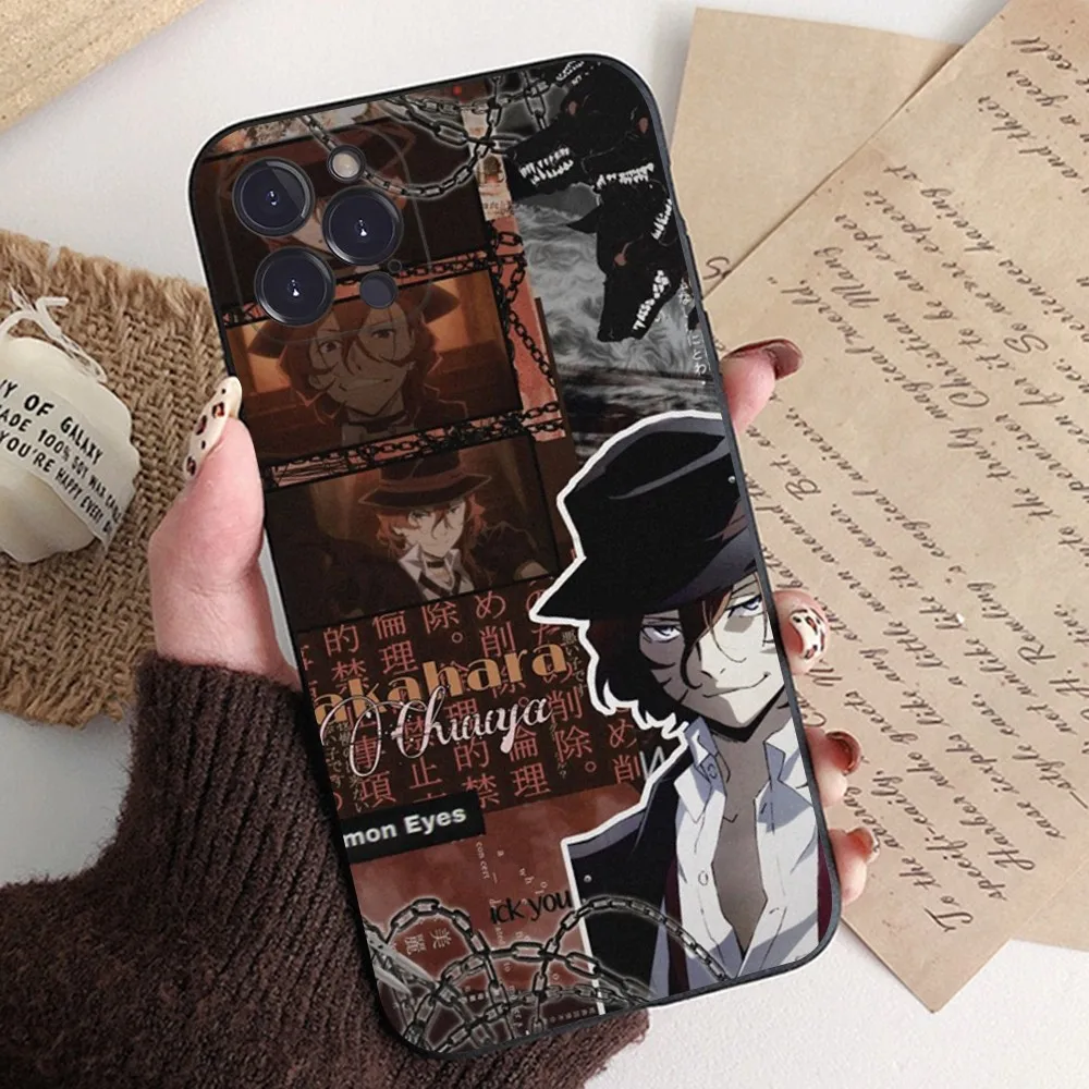 Anime Bungou Stray Dogs Dazai Osamu Phone Case For IPhone 15 14 13 12 Mini 11 Pro XS Max X XR SE 6 7 8 Plus Soft Silicone Cover