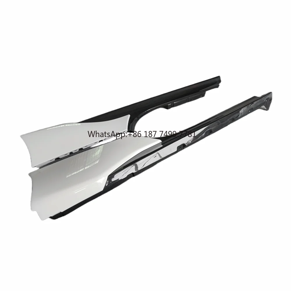 

Half Carbon Fiber Side Skirt Body Kit for . SF90 OEM Style Car Accessories