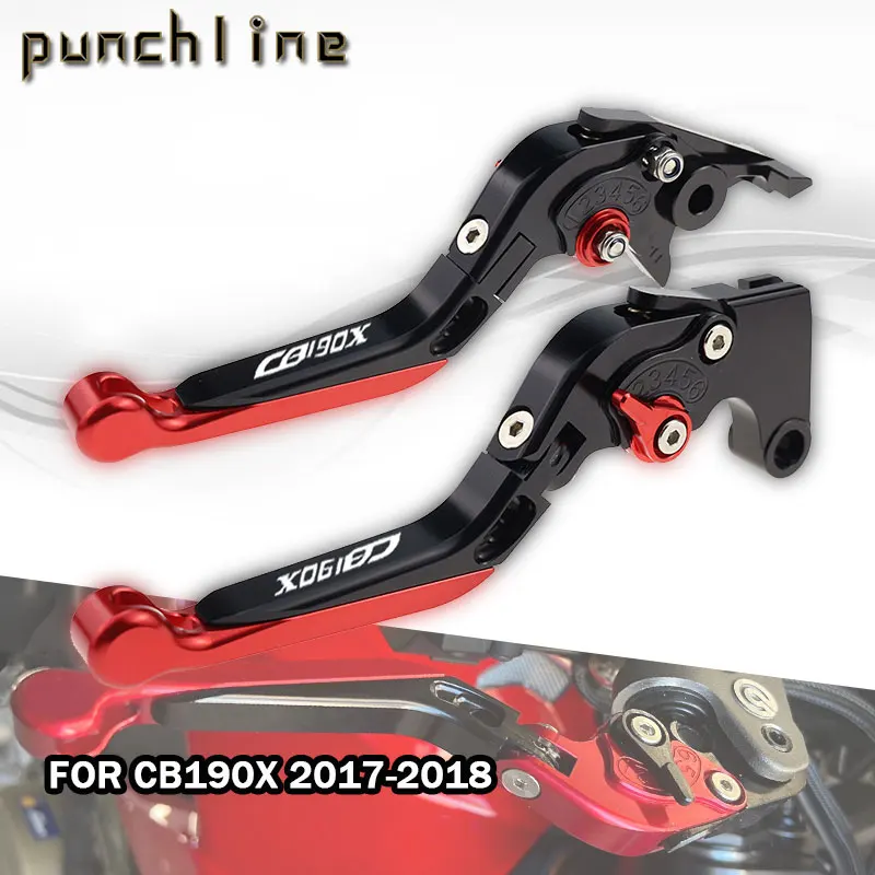 

Fit For CB190X 2017-2018 Clutch Lever For CB 190X CB190 X CB 190 X Folding Extendable Brake Lever Adjustable Parking handle Set