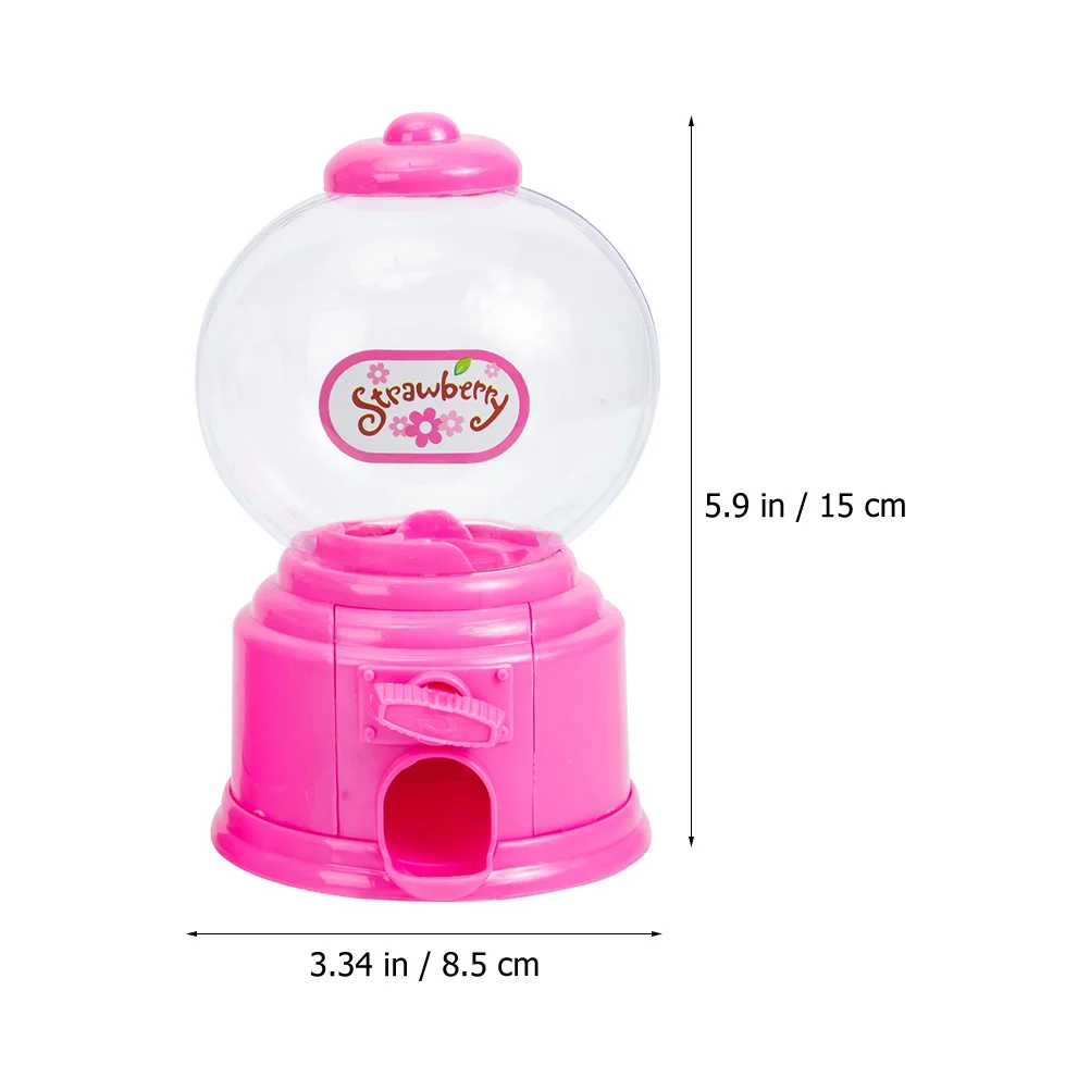 Mini máquina de chicles y dulces, Banco de dinero para niños, dispensador de dulces, máquina expendedora de juegos de plástico, recuerdos de fiesta, 2 uds.