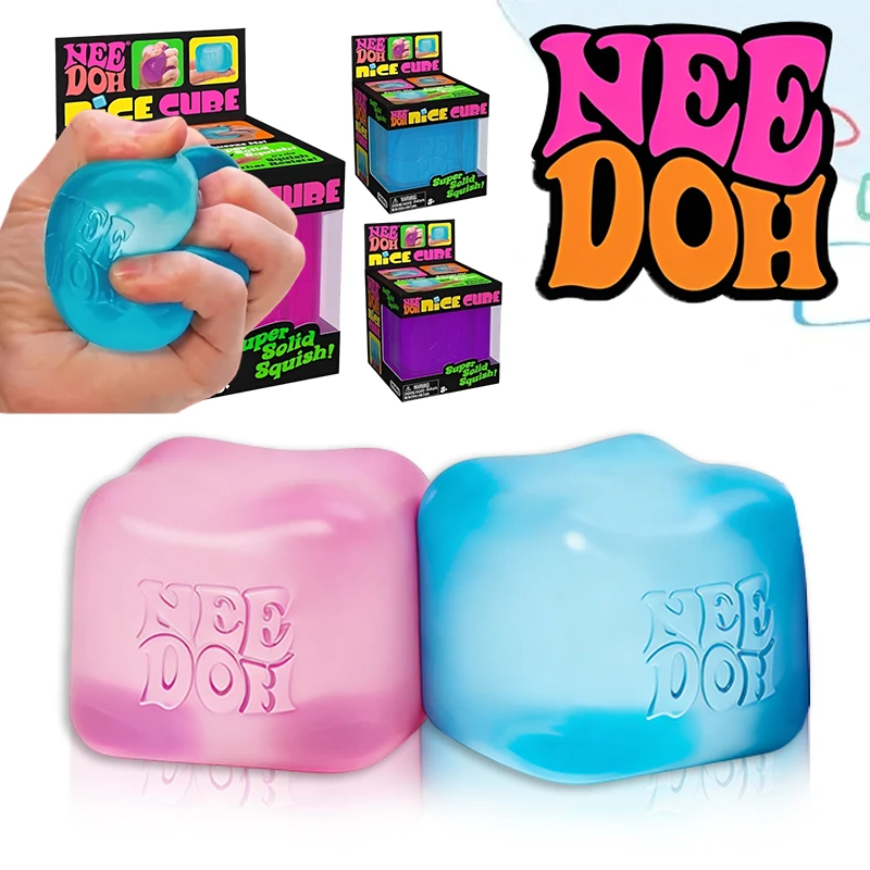

Сенсорная игрушка-куб Schylling NeeDoh Nice Cube для снятия стресса и тревоги, суперпрочная, для снятия напряжения - куб 2,25 дюйма