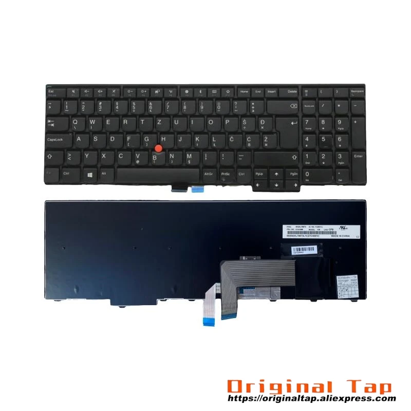 

SI Словенская клавиатура для Lenovo Thinkpad L570 01AX635 01AX676
