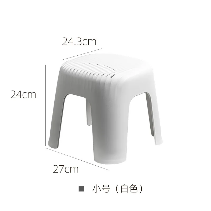 D24 Small bench pad step shoe bench home living room kitchen non-slip sturdy plastic stool