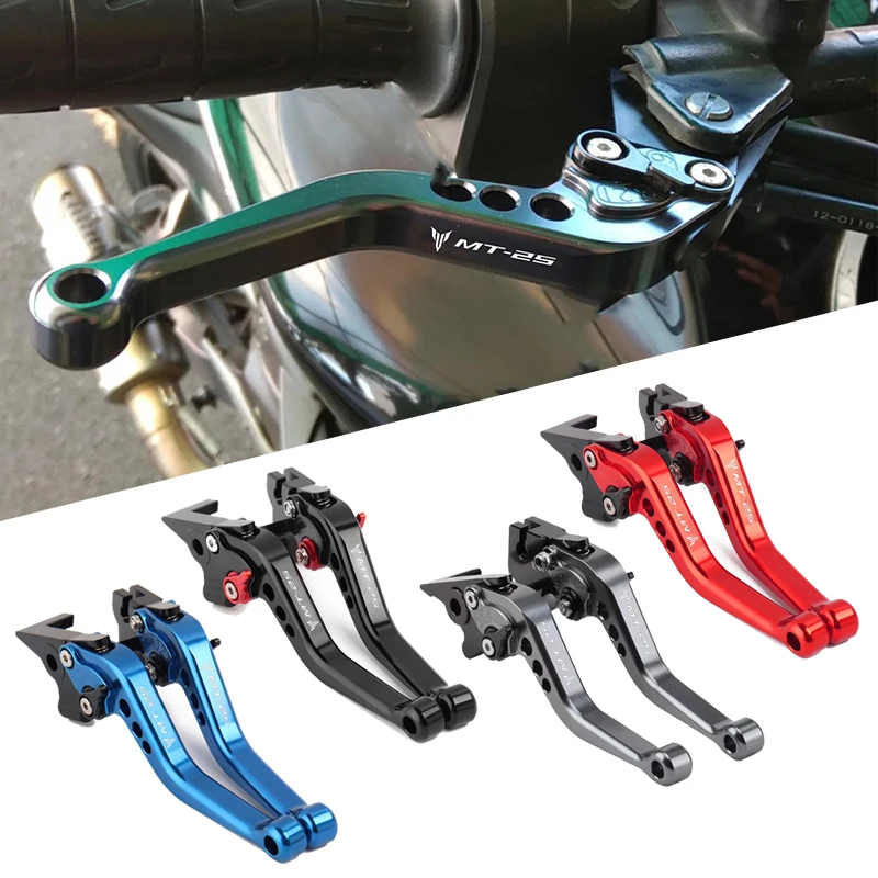 Ajuste para YAMAHA MT25 MT-25 2015-2022 2023 2024 mt 25 accesorios CNC ajustables para motocicleta palanca de embrague de freno ajuste de 6 velocidades