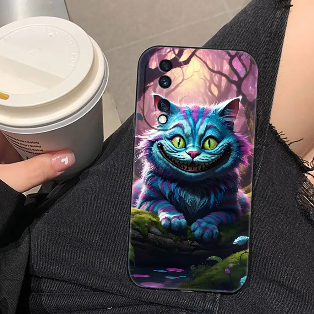 

Alice in Wonderland Cheshire Cat Case For HUAWEI NOVA Y70 3I 7I 8I 9SE P30 Y9 HONOR 8X 9X 20 90 X6B X7A X7B X8B X9 X9B X9A Case